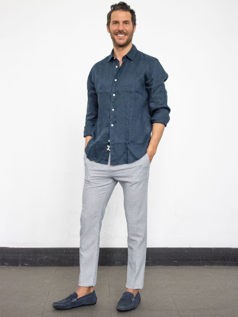 Pantalone in misto lino