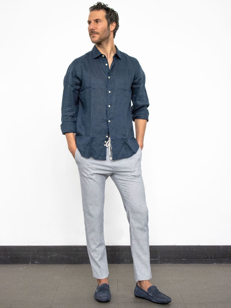Pantalone in misto lino