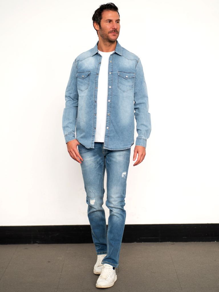 Jeans skinny strappati