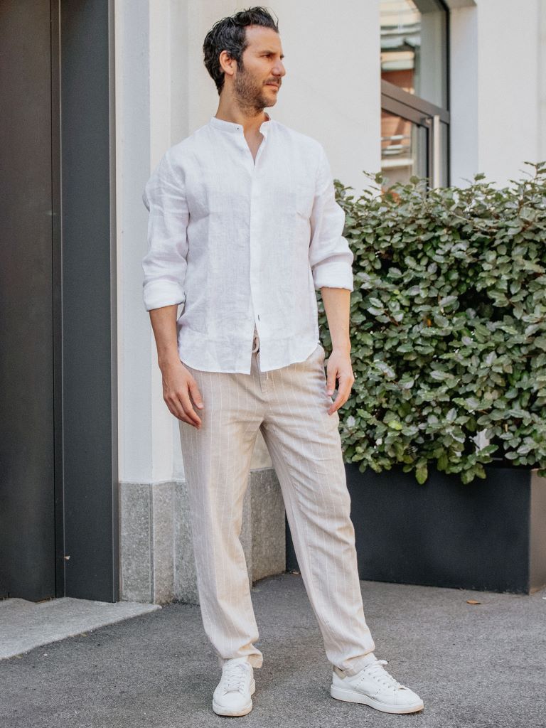 Pantalone in misto lino