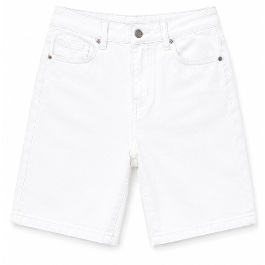 Jeans corto bianco da bambino