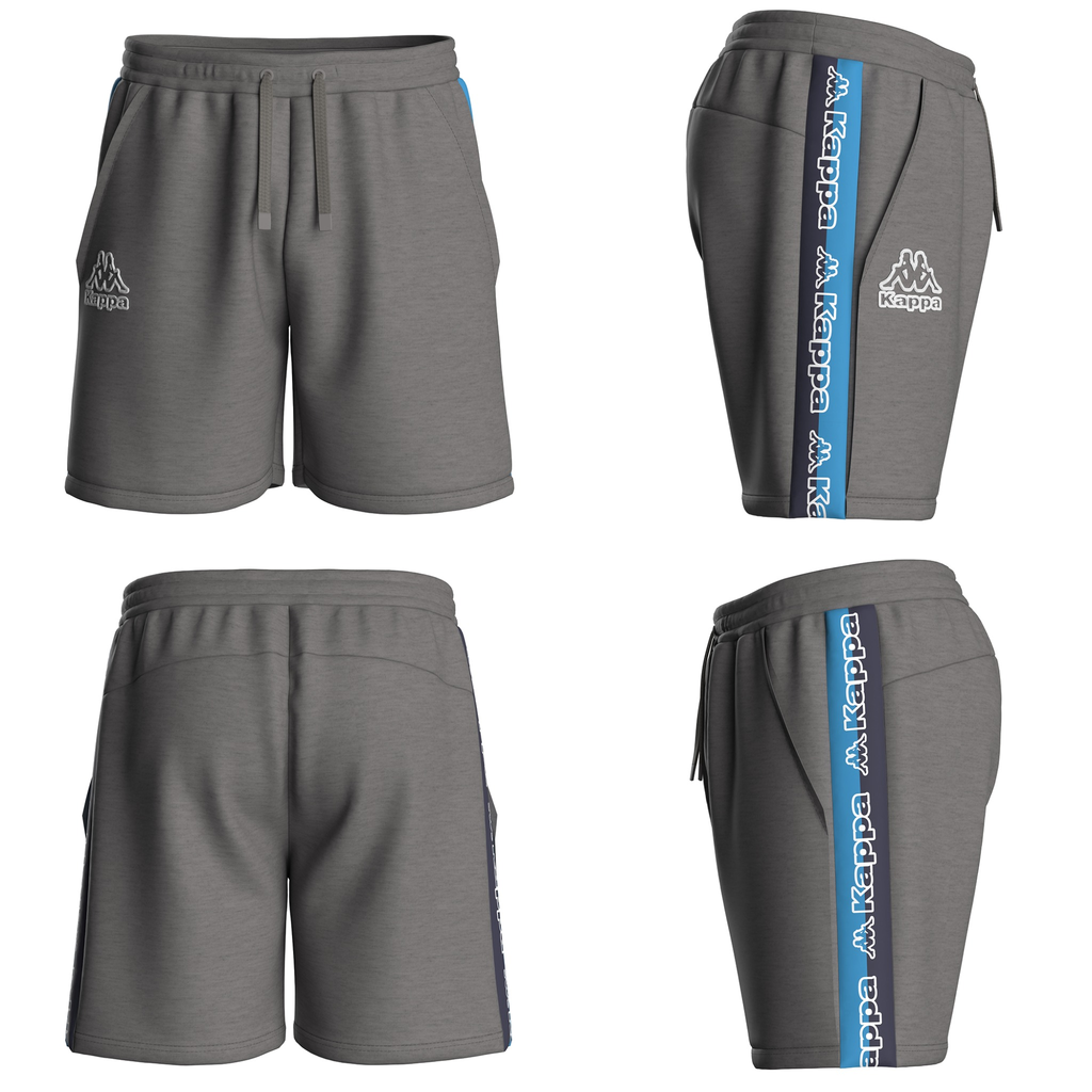 Short Kappa con bande laterali logate