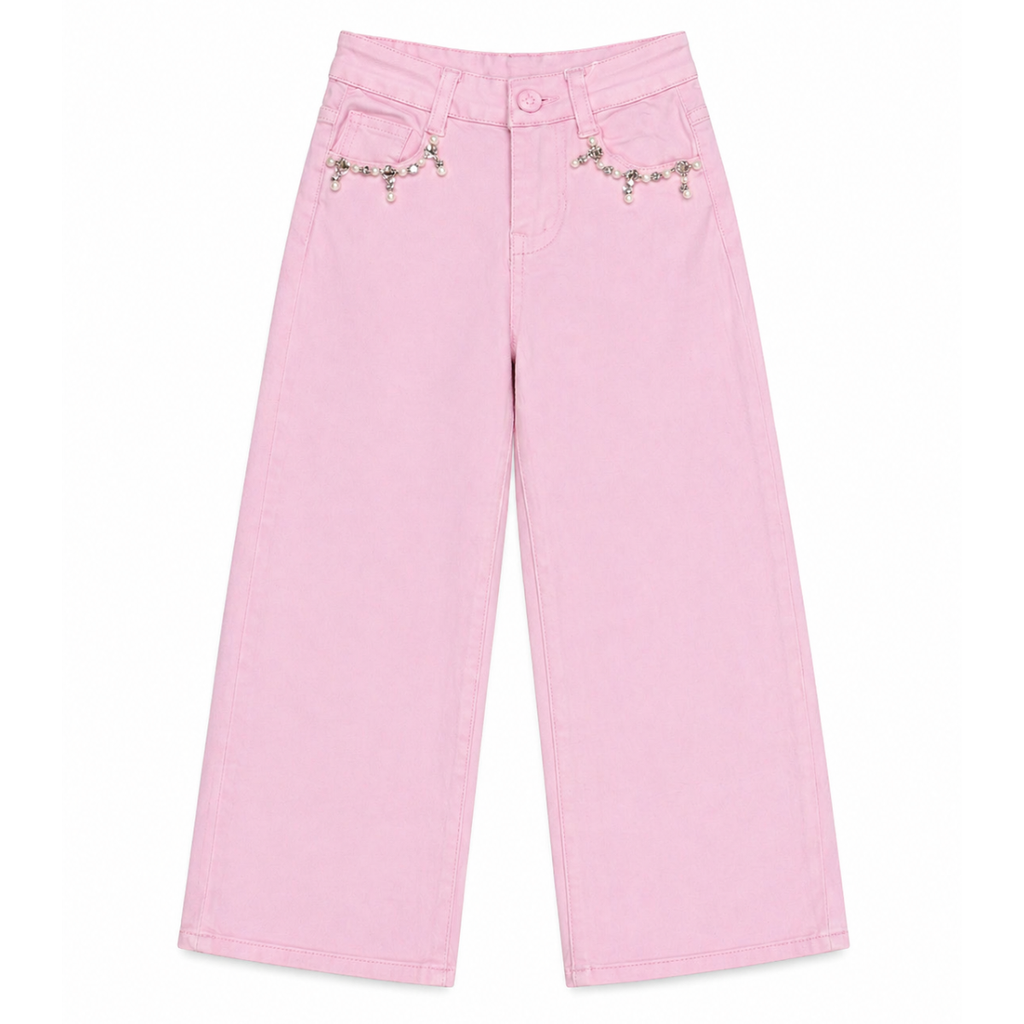 Pantalone da bambina con strass