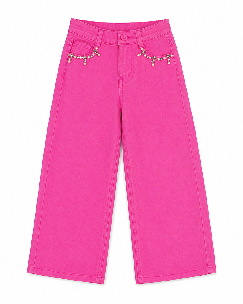 Pantalone da bambina con strass