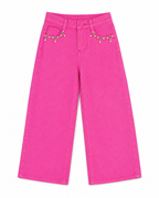 Pantalone da bambina con strass