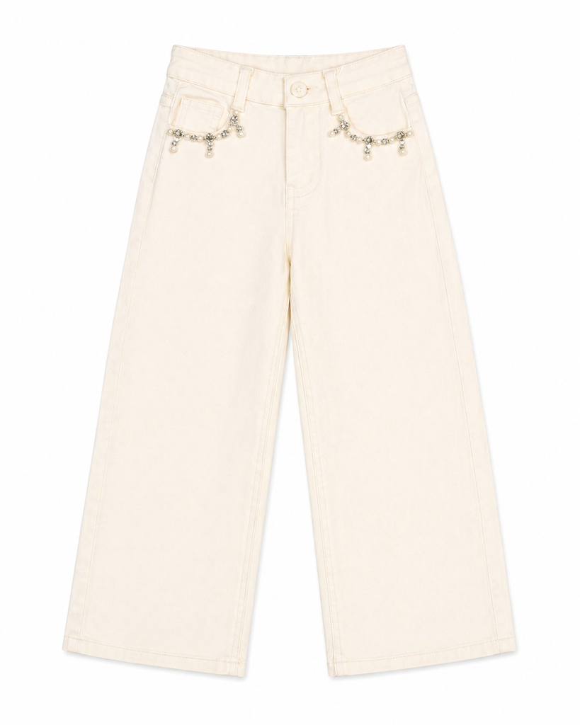 Pantalone da bambina con strass