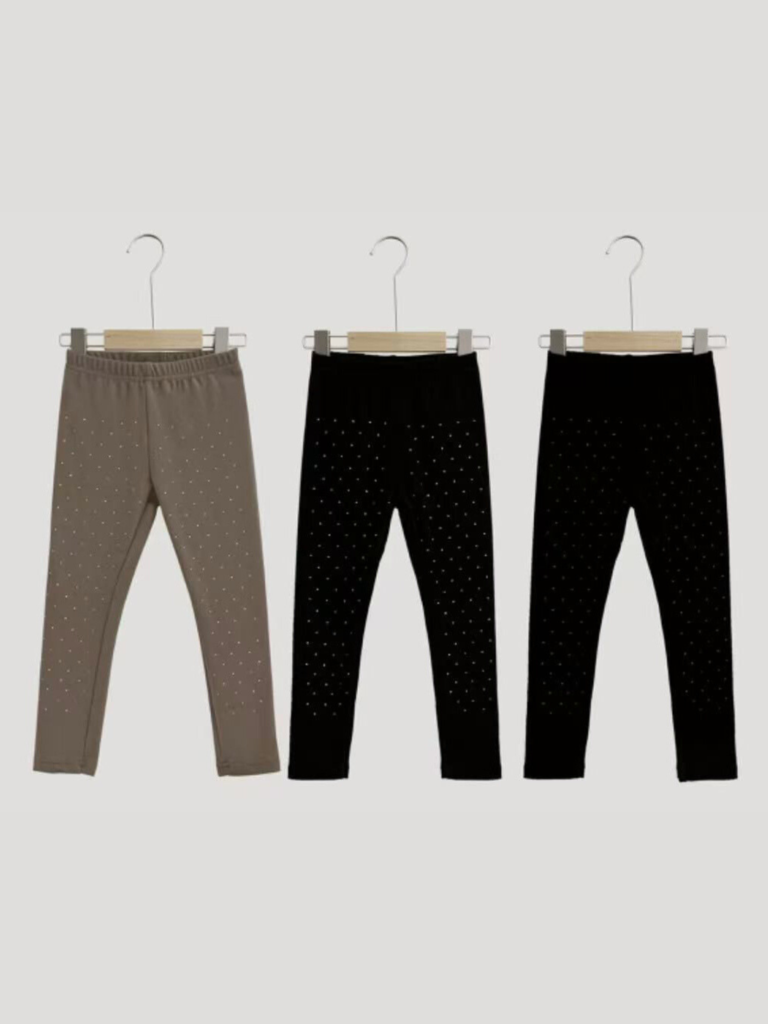 Leggings bambina con strass