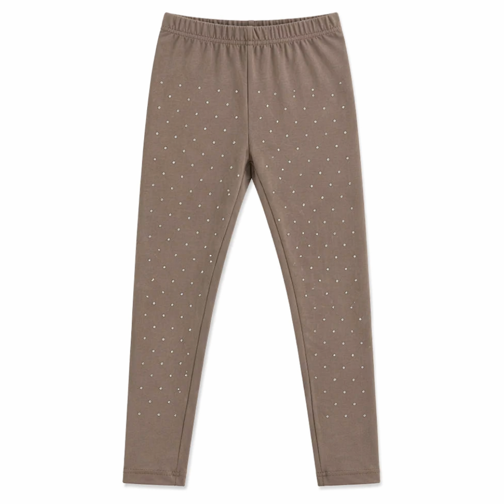 Leggings bambina con strass