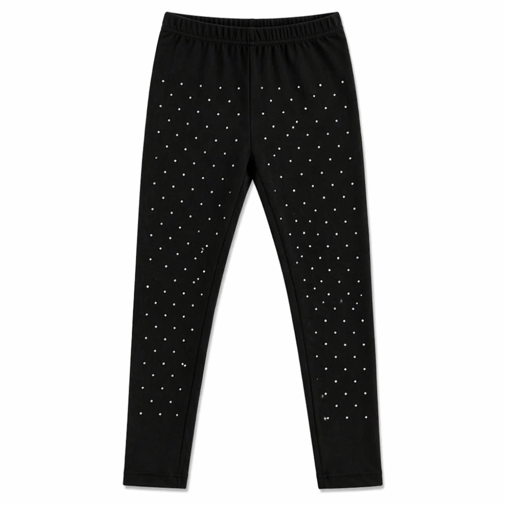Leggings bambina con strass