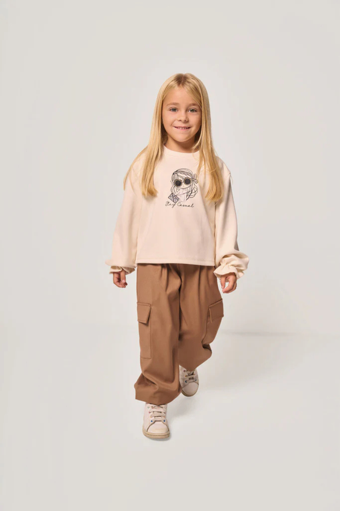 Pantaloni cargo bambina