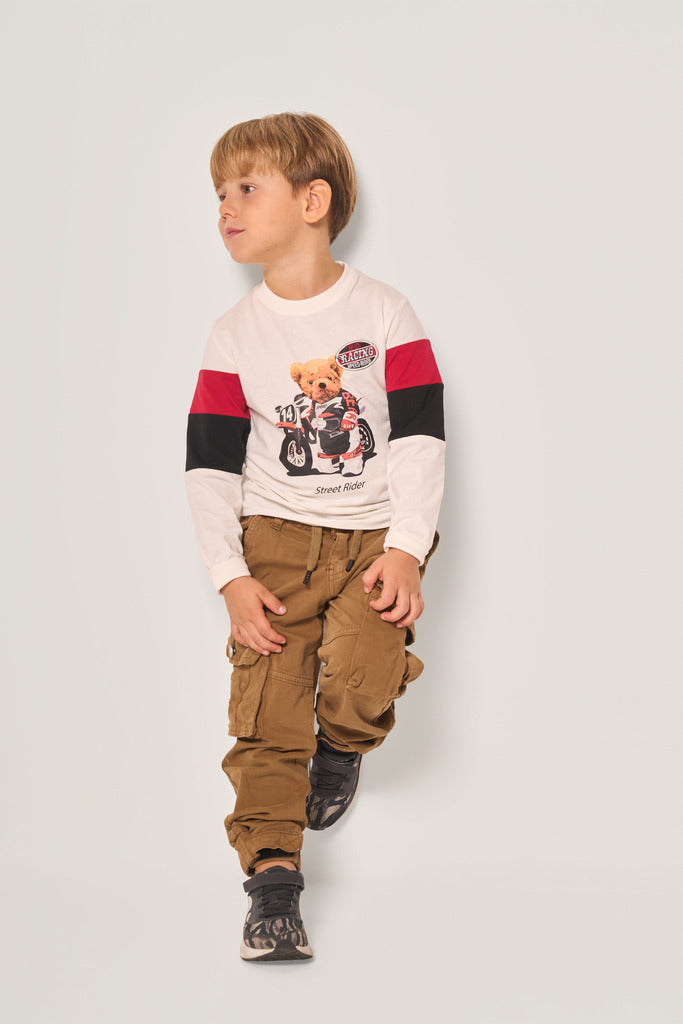 Pantalone bambino cargo