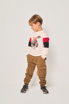 Pantalone bambino cargo