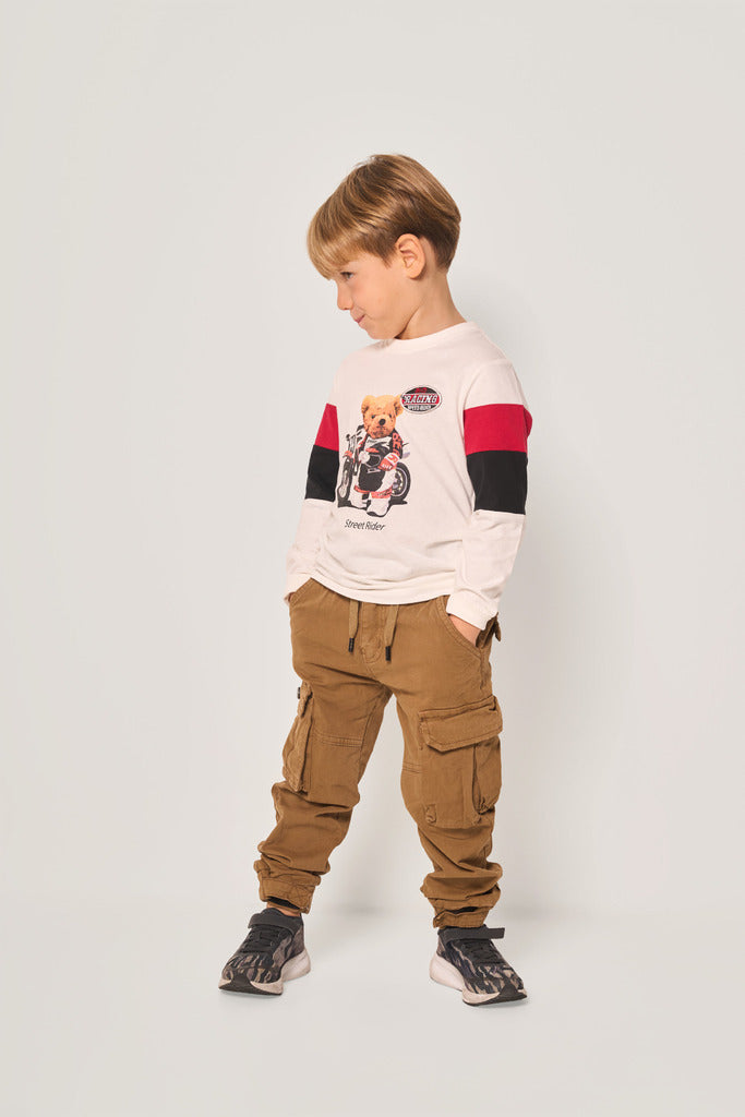 Pantalone bambino cargo