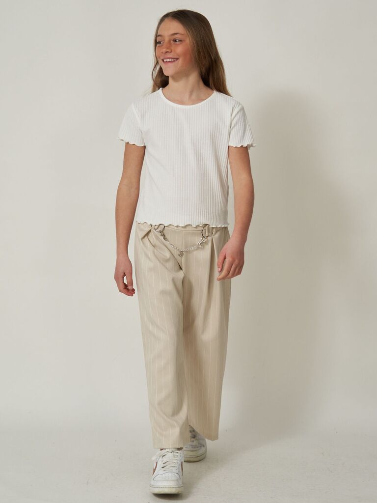 Pantalone Gessato con Catenina