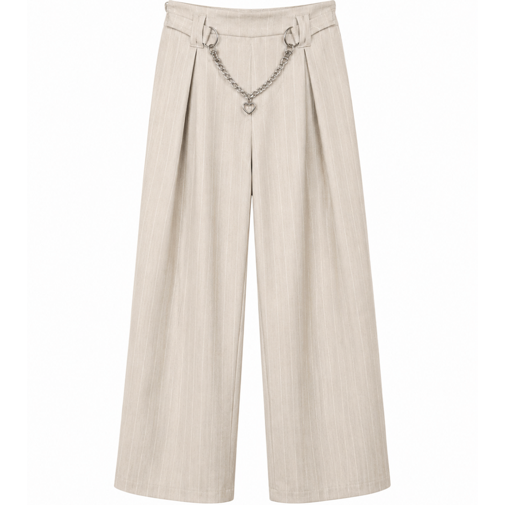 Pantalone Gessato con Catenina