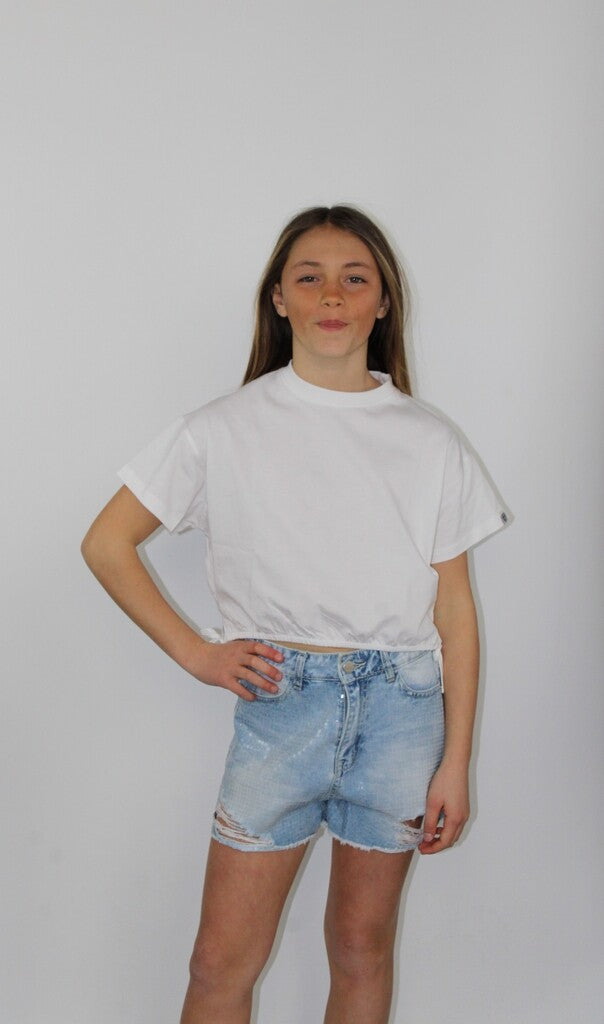 Pantaloncino corto con strass