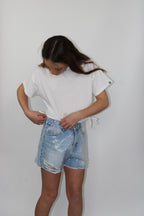 Pantaloncino corto con strass