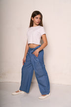 Pantalone da bambina a palazzo