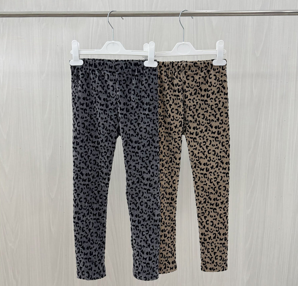 Leggings bambina con stampa animalier