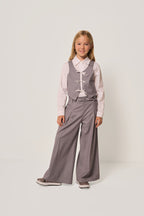 Pantalone gessato a palazzo