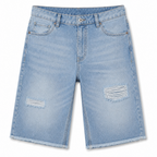 Pantaloncino di jeans con strappi