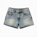 Shorts in Denim Lavaggio Chiaro