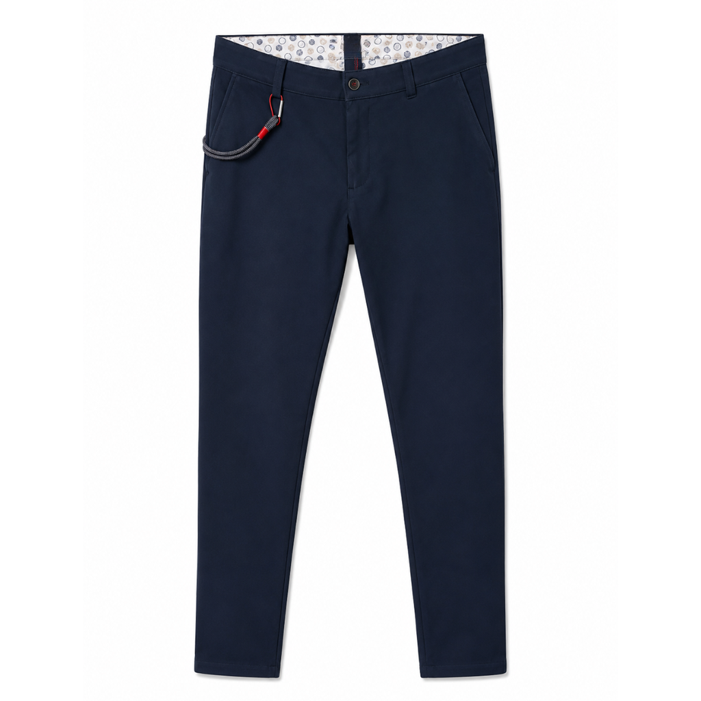 Pantalone Uomo Blu Navy Slim Fit