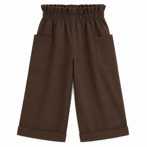 PANTALONI BAMBINA CON RISVOLTO