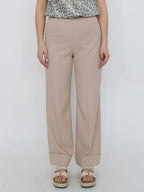 Pantalone dritto con risvolto