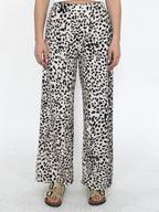 Pantalone dritto maculato