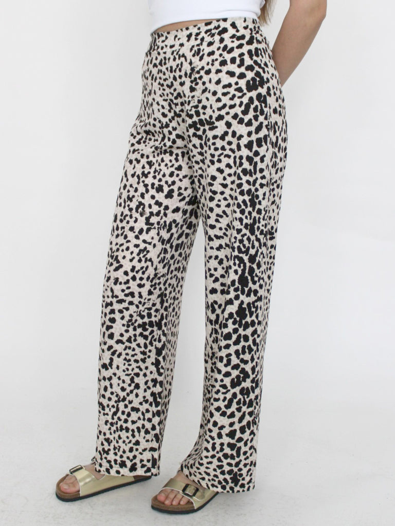 Pantalone dritto maculato