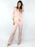 Pantalone gamba dritta con cuciture