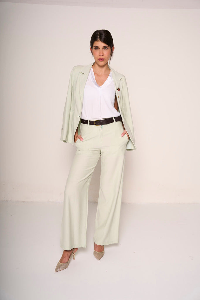 Pantalone palazzo elegante verdone