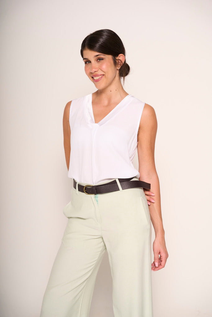 Pantalone palazzo elegante verdone