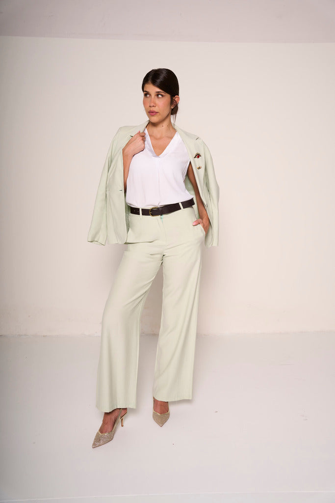 Pantalone palazzo elegante verdone