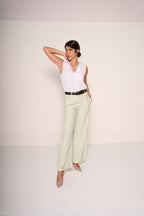 Pantalone palazzo elegante verdone
