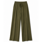 Pantaloni misto lino con coulisse