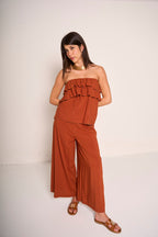 Pantaloni palazzo a vita alta