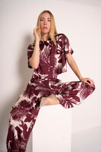 Pantaloni a gamba larga tropical