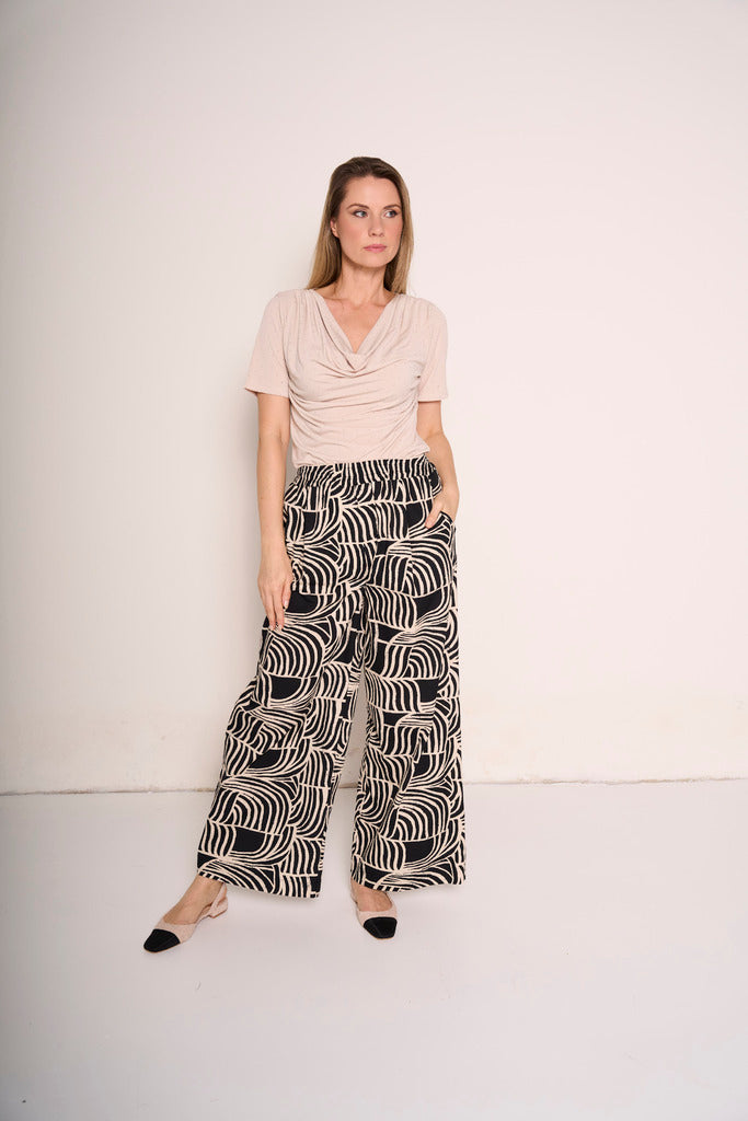 Pantalone Donna a Fantasia Geometrica