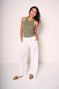 Pantalone in lino rilassato e comodo