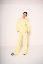 Pantalone ampio giallo chiaro