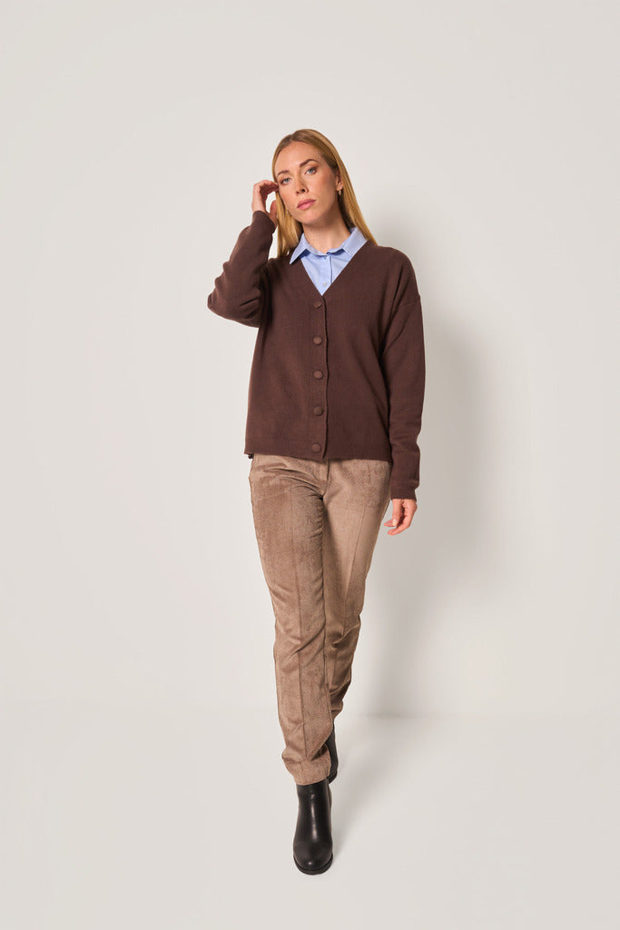 Pantalone in velluto a coste donna