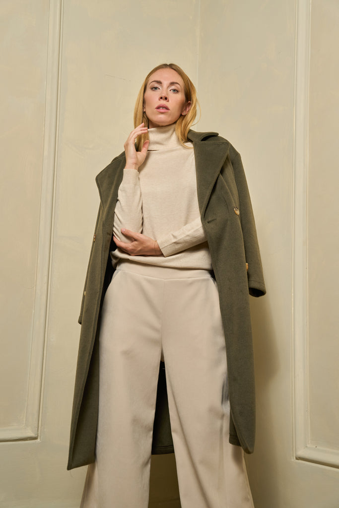 Pantalone donna a gamba larga