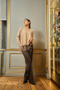 Pantalone donna fantasia quadretti