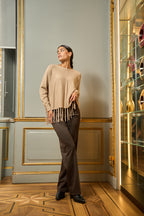 Pantalone donna fantasia quadretti