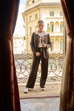 Pantalone gamba larga