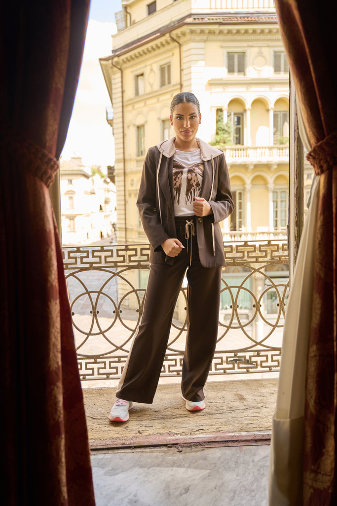 Pantalone gamba larga