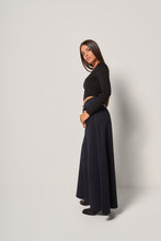 Carica l&#39;immagine nel visualizzatore di Gallery, Pantalone palazzo a vita alta donna
