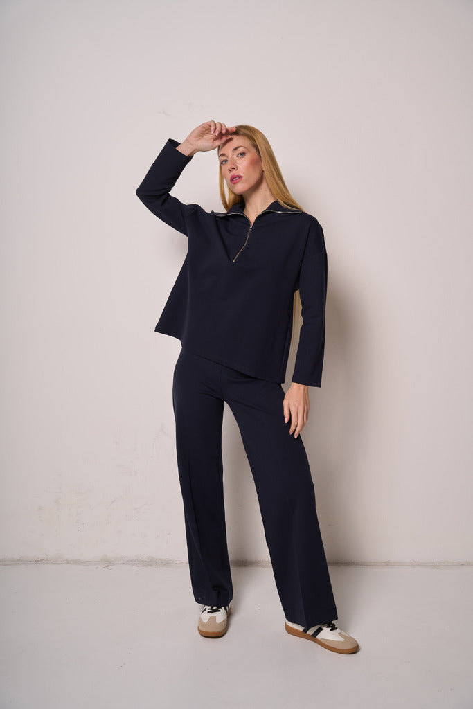 Pantalone Donna Fluido a Gamba Dritta